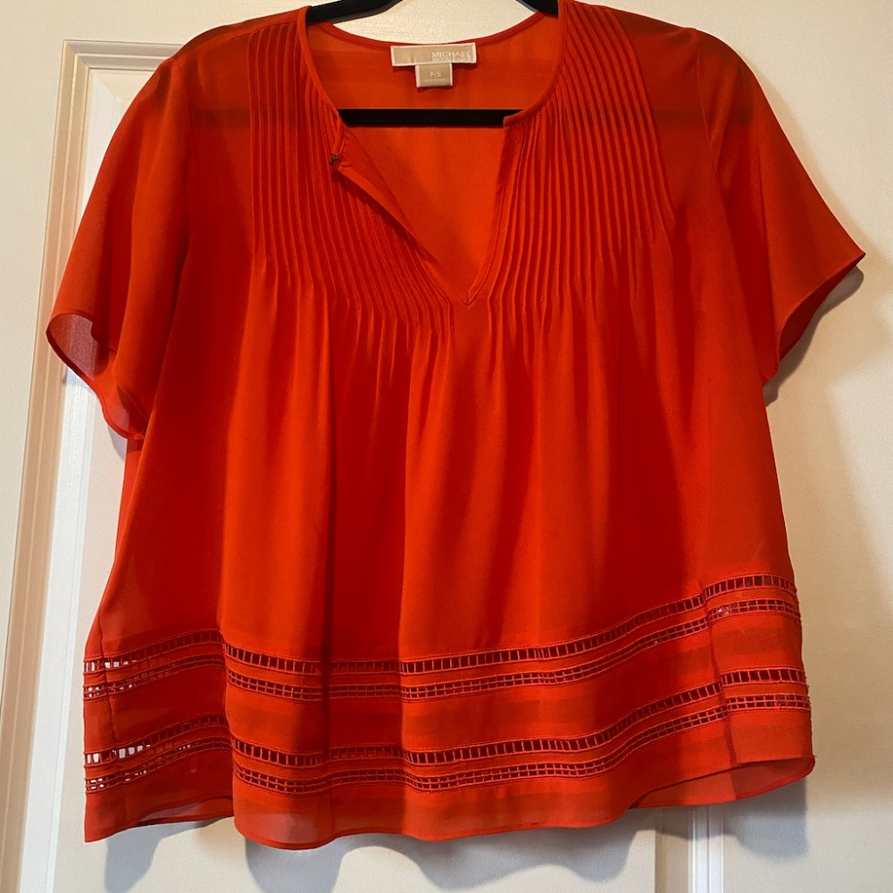 Michael kors chiffon top